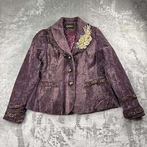 Vintage adore velvet blazer brown